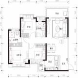 恒大西辰绿洲2期 3室2厅2卫 115.00平米