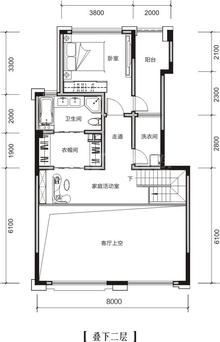 宏远凤凰栖1期2室1厅1卫141.83平户型