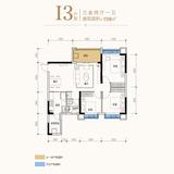恒大林溪郡 3室2厅1卫 108.00平米