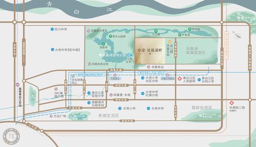 中建凤凰湖畔小区1期区位图