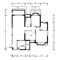 成都恒大城市之光2期3室2厅2卫113.56平户型