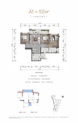 绿城•锦园 3室2厅2卫 103.00平米