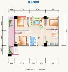 百维广场106.16平户型
