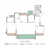 中环臻邸1期 3室2厅2卫 109.00平米