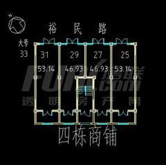 乐意花园3室2厅1卫100.62平户型