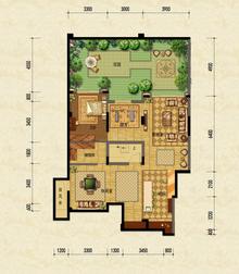 龙泽台（嘉裕第六洲3期）4室4厅2卫238.00平户型