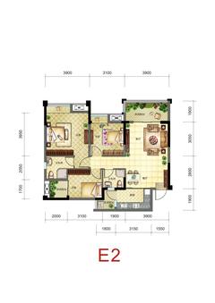 新神风八座3室2厅2卫101.00平户型