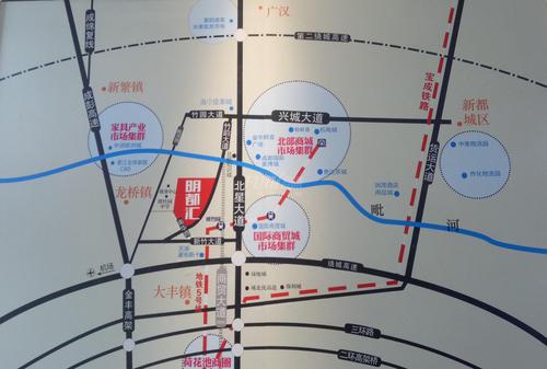明都汇大厦1期区位图