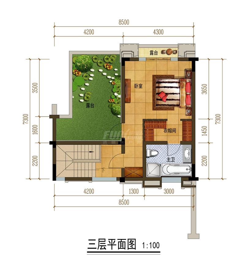 联排下坡中户