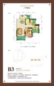 锦丰首席3室2厅1卫91.59平户型