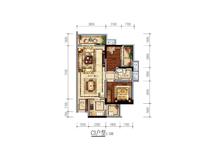 和瑞里1期2室2厅1卫76.00平户型