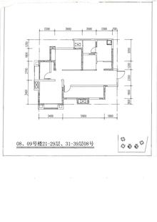 江宇天府城二期3室2厅1卫88.58平户型