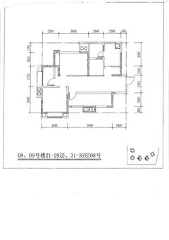 江宇天府城二期3室2厅1卫88.58平户型