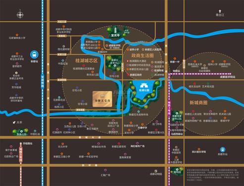 桂湖·正荣府1期区位图