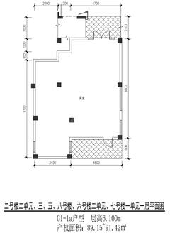 保利和光屿湖小区1期89.15平户型
