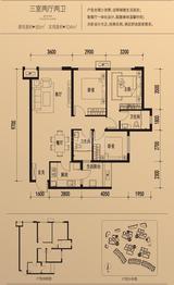 滨江彼岸1期 3室2厅2卫 85.00平米