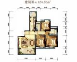 锦悦府2期 3室2厅2卫 124.85平米