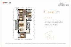 优山樾园（南区）1期1室135.00平户型