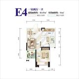 通瑞月光湖 1室1厅1卫 45.00平米