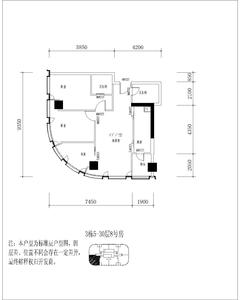 ICON大源中心3室2厅2卫97.21平户型