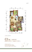 西城锦绣3室2厅1卫98.23平户型