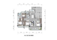 紫樾锦西府B区4室2厅2卫127.94平户型