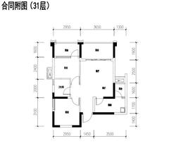 成功悦都2室2厅1卫67.65平户型