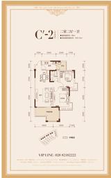上林西江国际社区3期 2室2厅1卫 95.00平米