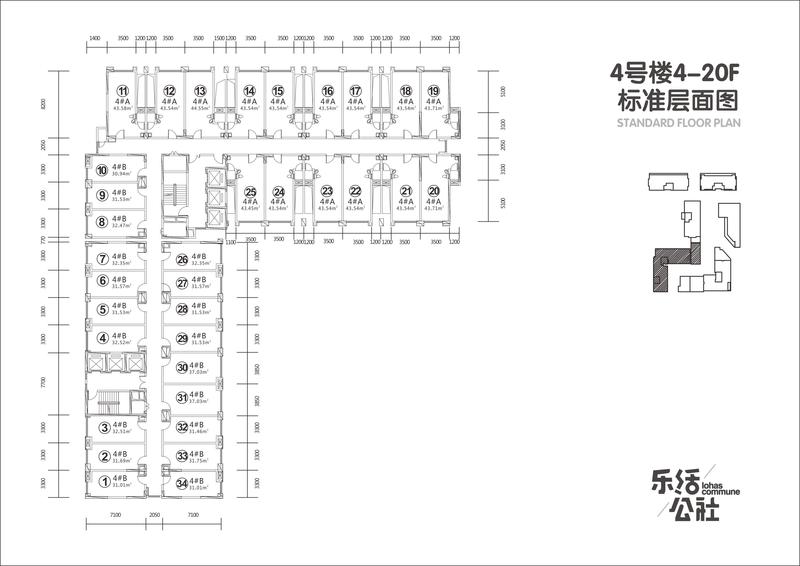 A户型4号楼22号