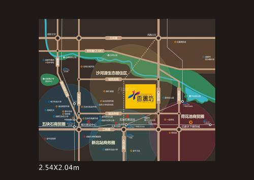 香澜坊1期区位图