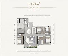 中建壹品金沙公馆1期4室2厅3卫173.21平户型