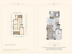 中国铁建西派澜岸2期3室2厅5卫245.00平户型