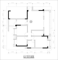王府花园三期3室2厅2卫117.57平户型