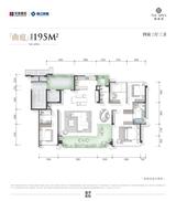 锦宸院月华里1期 4室4厅3卫 195.00平米