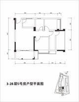 上景·东方邸1期 3室2厅1卫 77.37平米