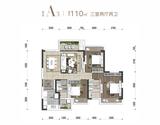 香悦庭1期 3室2厅2卫 110.00平米