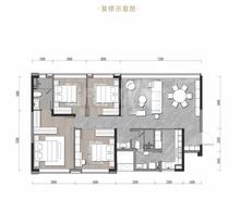 东安兴驿首座1期4室2厅2卫142.87平户型