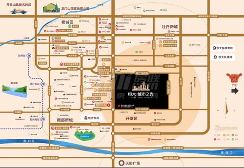 成都恒大城市之光2期区位图