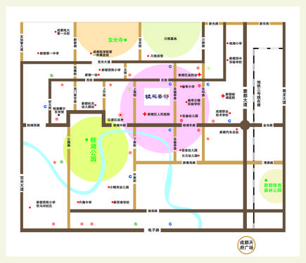 桂花香邻区位图