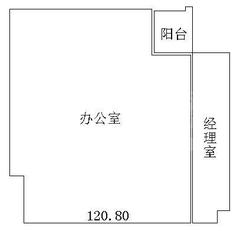 麦迪逊广场120.80平户型