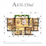 花样年·家天下1期 4室2厅2卫 170.00平米