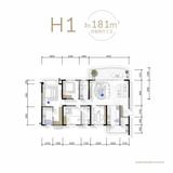 润扬观澜鹭岛名邸 4室2厅3卫 181.98平米