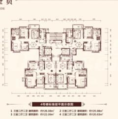 4号楼精装3房A户型2-34层