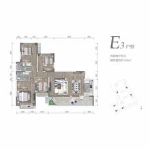 万新峰荟1期4室2厅2卫140.00平户型