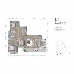 万新峰荟1期4室2厅2卫140.00平户型
