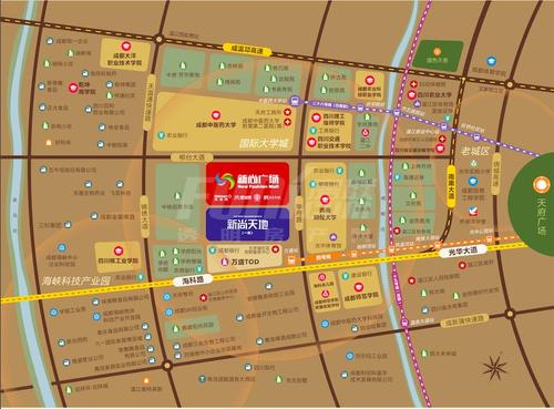 新尚广场1期区位图