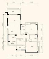 君悦名筑3期 3室2厅2卫 105.00平米