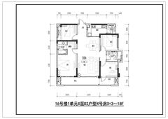 鑫耀美泉悦府2期4室2厅2卫131.00平户型
