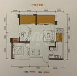 中筑西府兰庭 2室2厅1卫 65.00平米