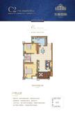 东城国际2室2厅1卫79.77平户型
